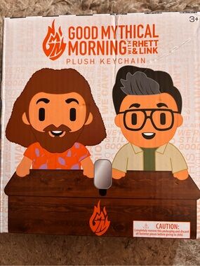 Good Mythical Morning Plush Keychain - Orange & Brown